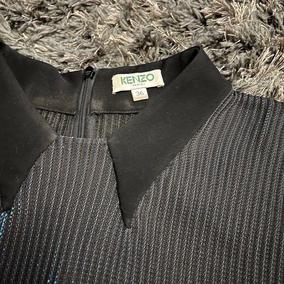 Kenzo Paris metallic blue top - Picture 3 of 4